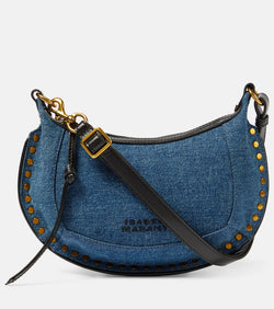 Isabel Marant Oskan Moon Small denim shoulder bag | LYBSTORE