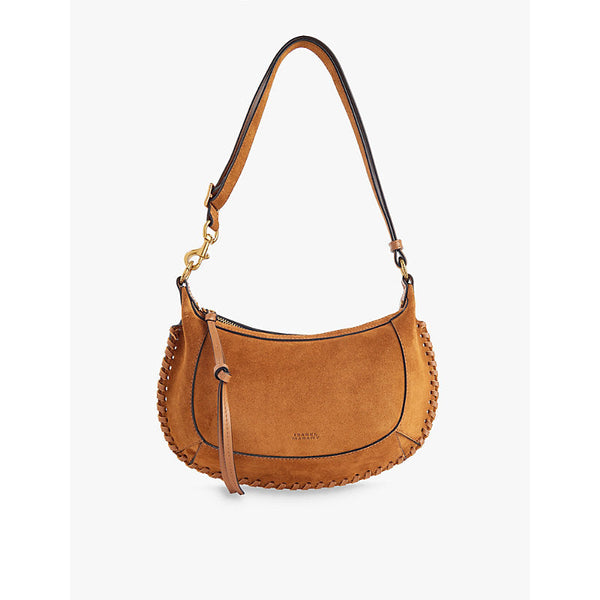 Isabel Marant Oskan Moon suede shoulder bag | LYBSTORE