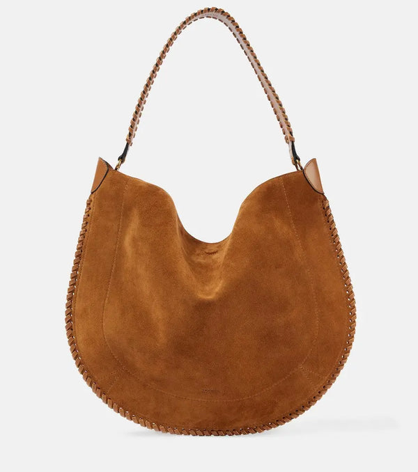 Isabel Marant Oskan braided suede shoulder bag