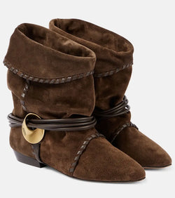 Isabel Marant Sellen suede ankle boots | LYBSTORE