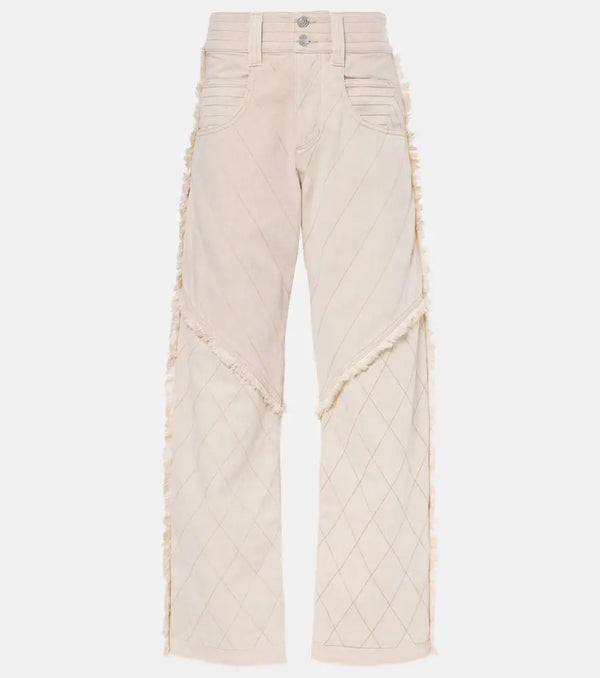 Isabel Marant Shanila patchwork wide-leg jeans