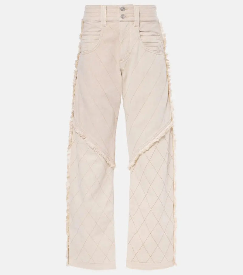 Isabel Marant Shanila patchwork wide-leg jeans