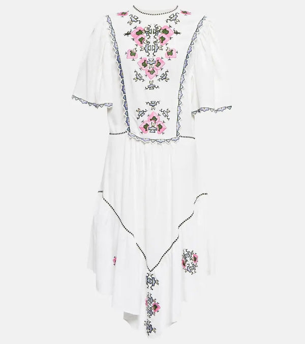 Isabel Marant Sinezia embroidered midi dress | LYBSTORE