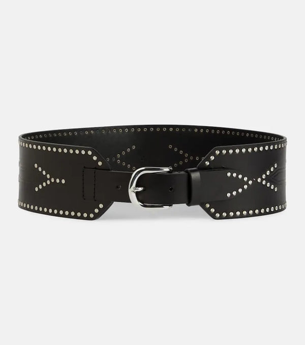 Isabel Marant Telma embellished leather belt | LYBSTORE