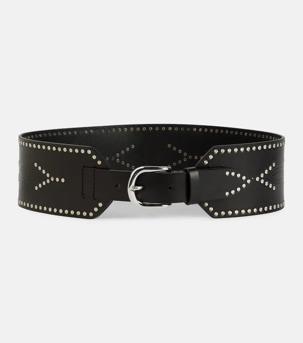 Isabel Marant Telma embellished leather belt | LYBSTORE