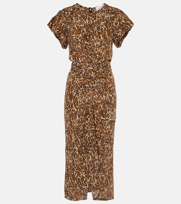 Isabel Marant Teremagd leopard-print silk-blend midi dress