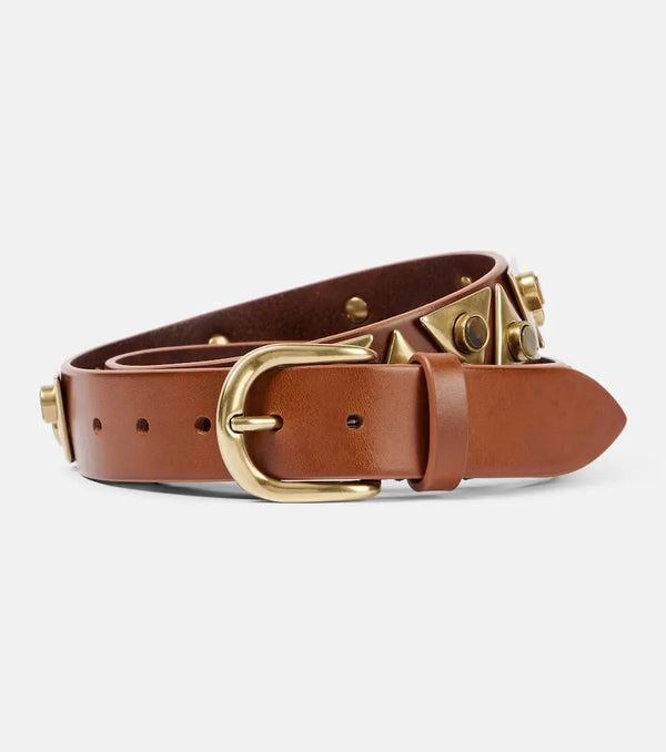 Isabel Marant Veliana embellished leather belt | LYBSTORE