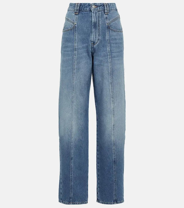 Isabel Marant Vetan high-rise wide-leg jeans | LYBSTORE