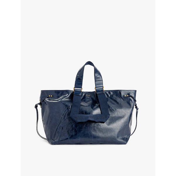 Isabel Marant Wardy crinkled leather shoulder bag | LYBSTORE