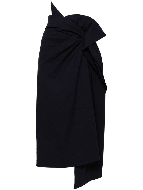 Issey Miyake Asymmetric Midi Skirt