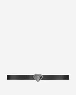 Iuter Solid Logo Belt Black