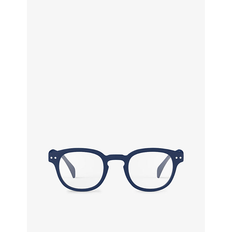 Izipizi #C square-framed navy reading glasses