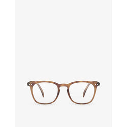 Izipizi #E square-framed golden green reading glasses | LYBSTORE