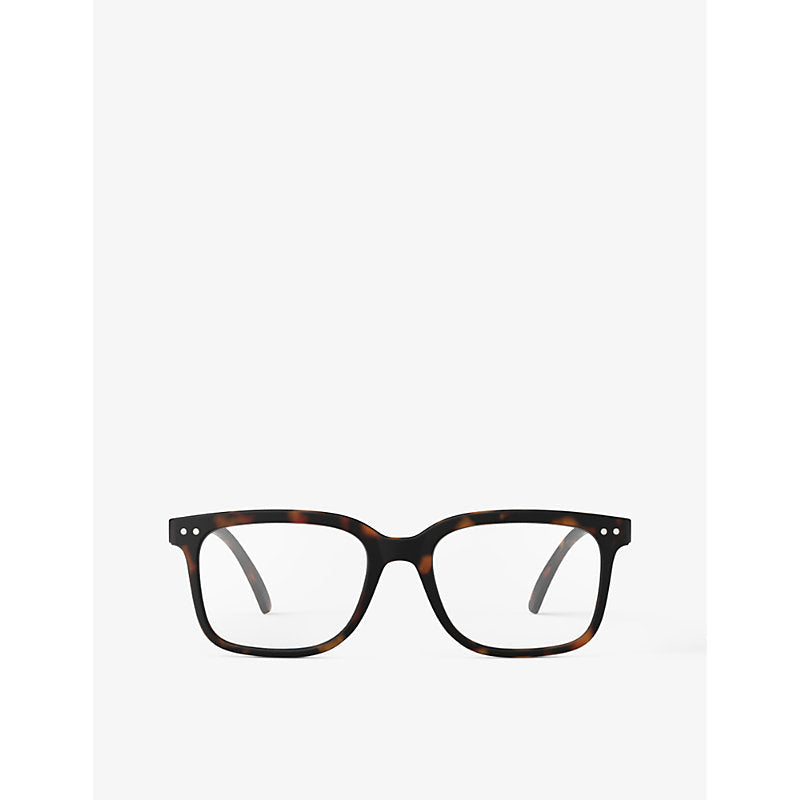 Izipizi #L square-framed blue tortoise reading glasses | LYBSTORE