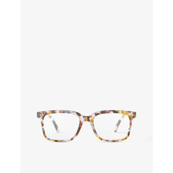 Izipizi #L square-framed blue tortoise reading glasses | LYBSTORE