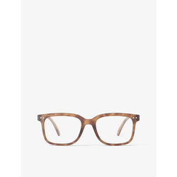 Izipizi #L square-framed frozen blue reading glasses | LYBSTORE