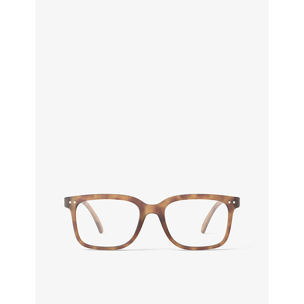 Izipizi #L square-framed frozen blue reading glasses | LYBSTORE