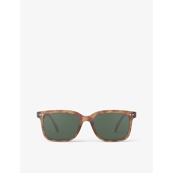 Womens Izipizi #L square framed havane sunglasses