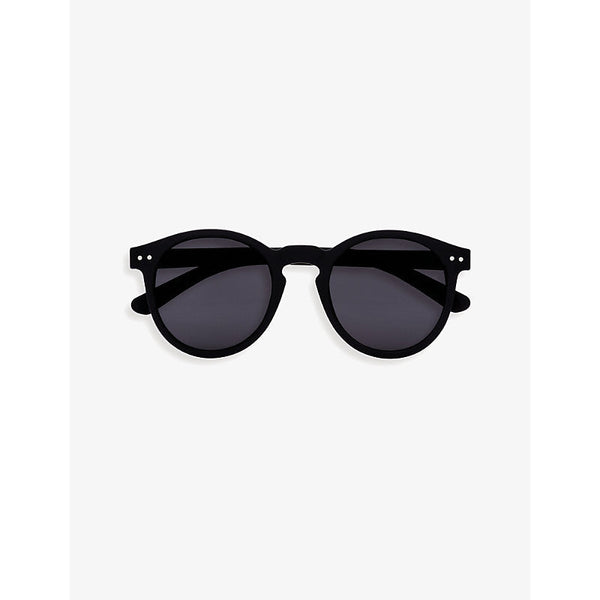 Womens Izipizi #M round-framed black sunglasses