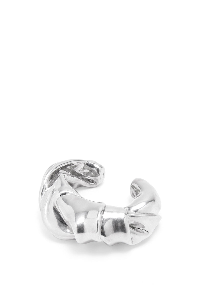 Large nappa twist cuff in sterling silver