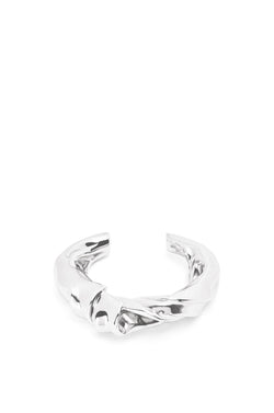 Medium nappa twist cuff in sterling silver