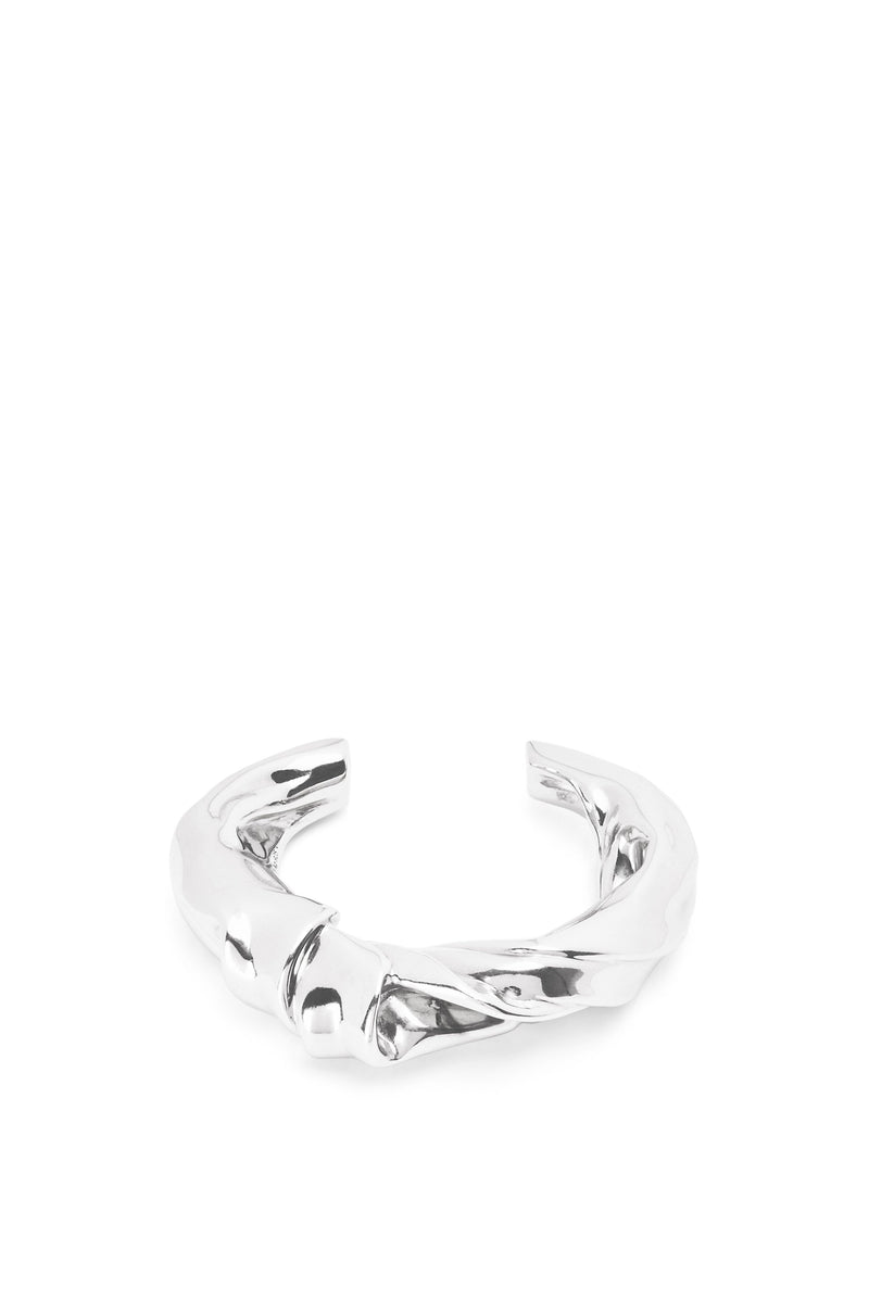 Medium nappa twist cuff in sterling silver