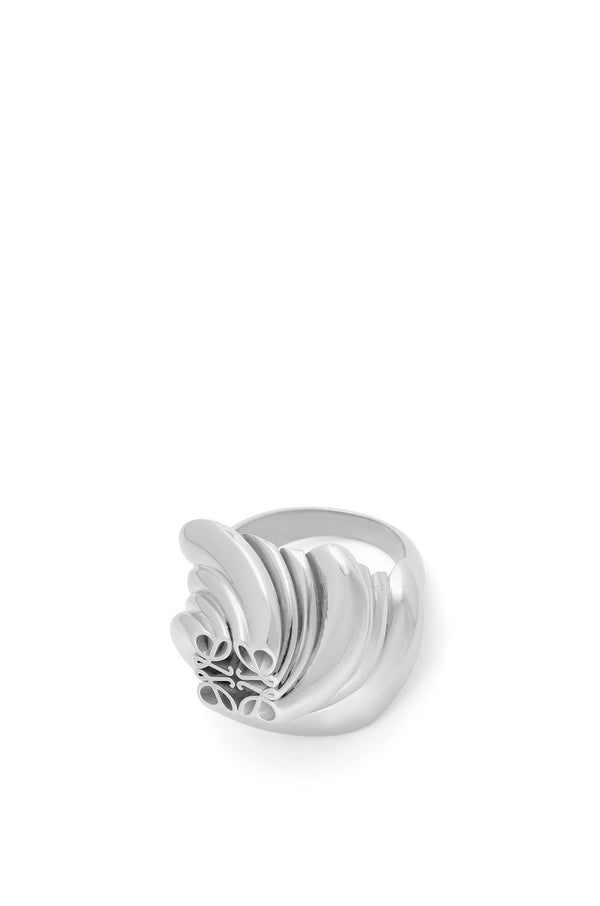 Twisted Anagram signet ring in sterling silver