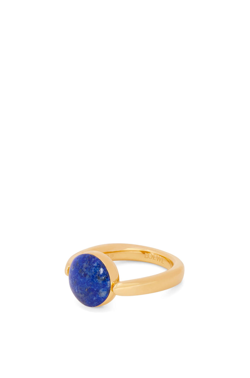 Anagram Pebble ring in sterling silver and lapis lazuli