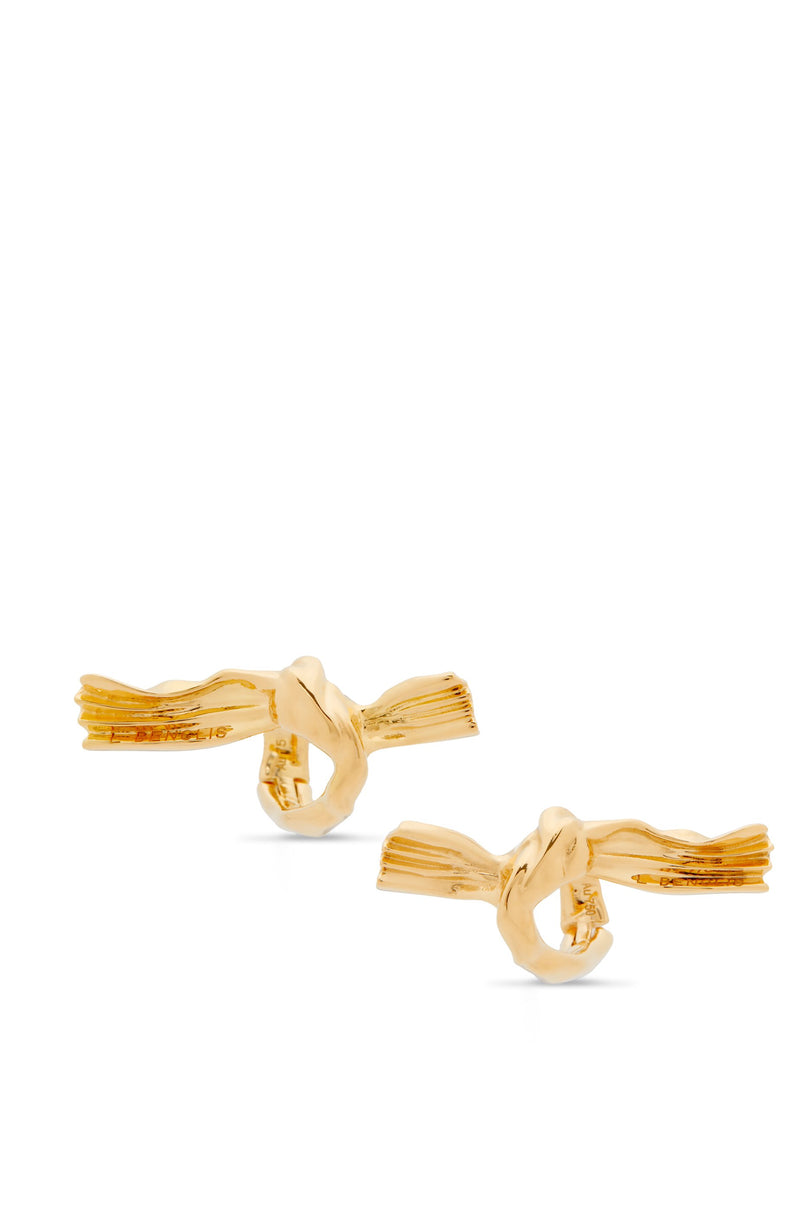 Knuckle Not earrings in gold