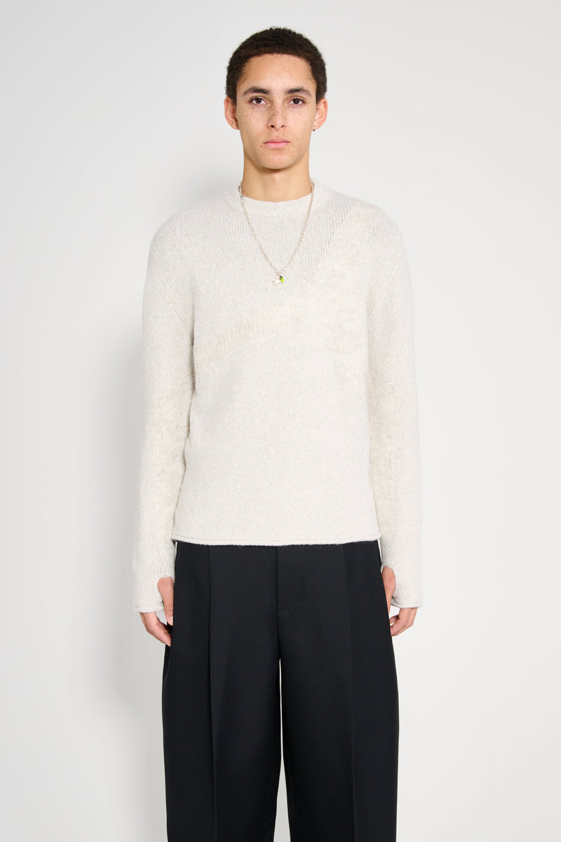 _J.L-A.L_ Stave Knit Chalk Grey