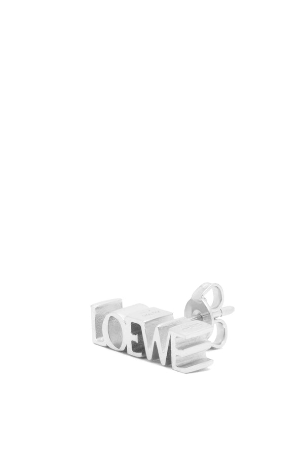 LOEWE Graphic single earring in sterling silver