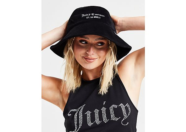 JUICY COUTURE Velour Bucket Hat Black