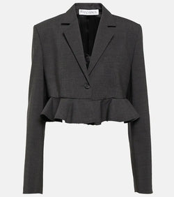 JW Anderson Cropped wool-blend blazer | LYBSTORE