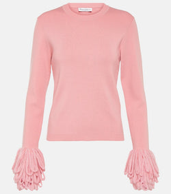 JW Anderson Fringed wool-blend sweater