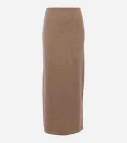 JW Anderson High-rise mohair-blend midi skirt | LYBSTORE