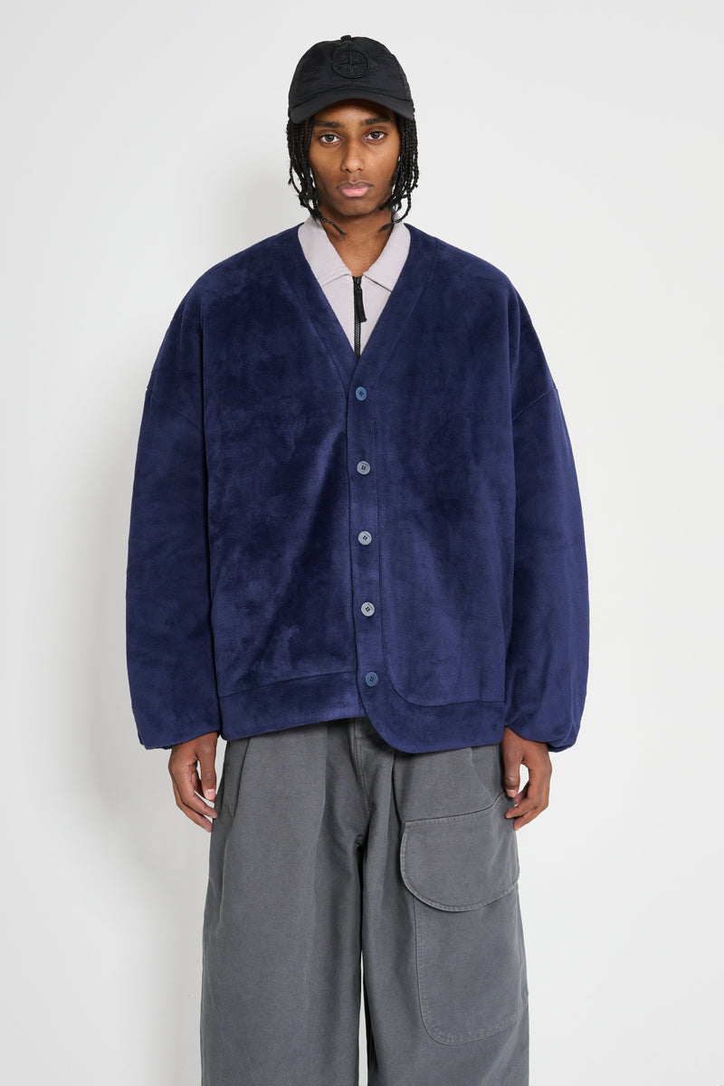 JW Anderson Oversized V-Neck Cardigan Dark Navy