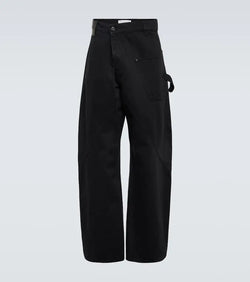 JW Anderson Twisted barrel-leg jeans