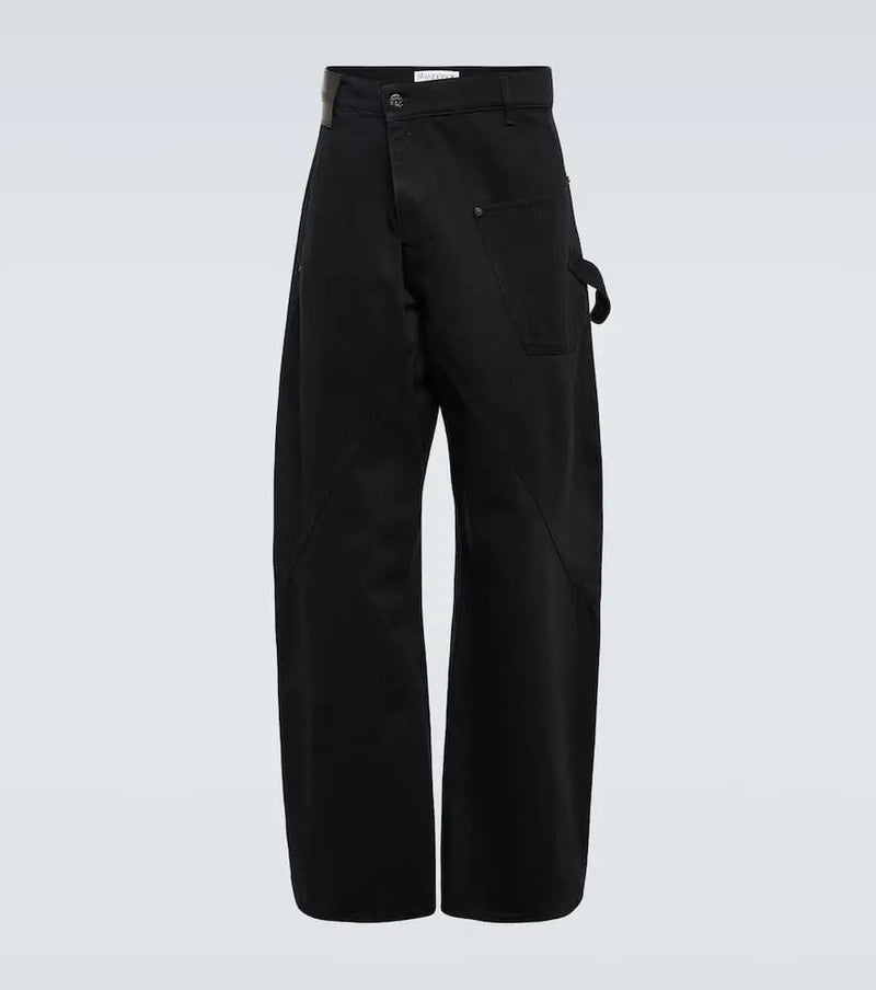 JW Anderson Twisted barrel-leg jeans