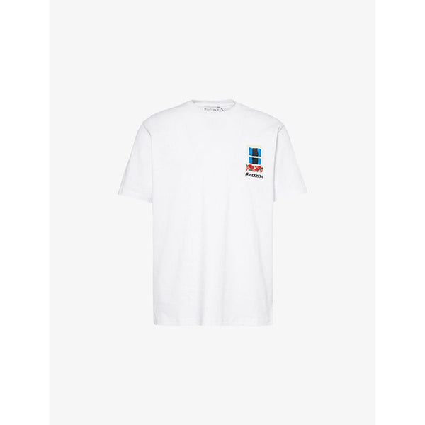 JW Anderson Window motif-embroidered organic-cotton T-shirt