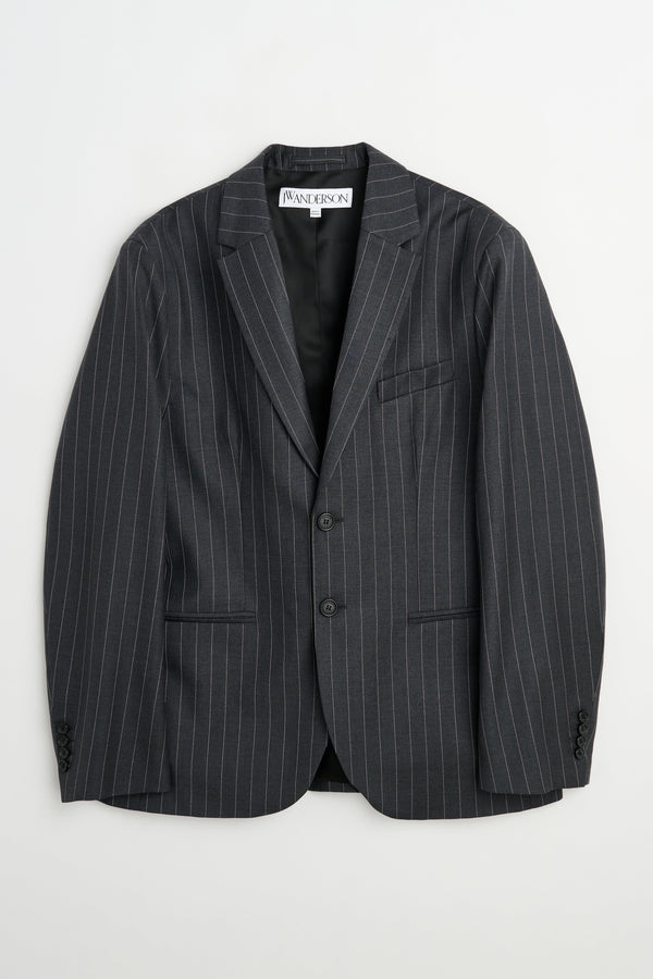 JW Anderson Tailored Jacket Mid Grey Melange