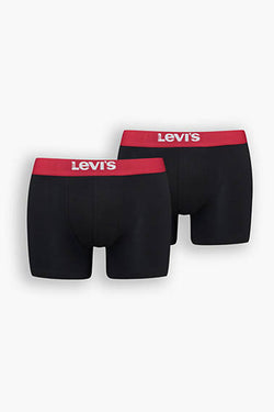 Levi's Solid Boxer Briefs 2 pack - 2XL Black