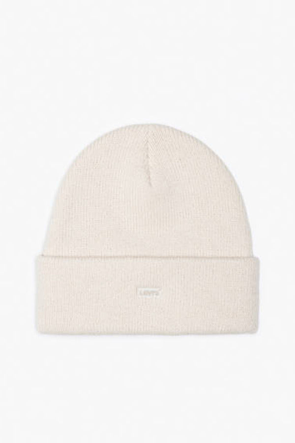 Levi's Cuffed Batwing Beanie - One Size White