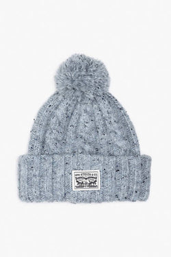 Levi's Backpatch Pom Pom Beanie - One Size Grey