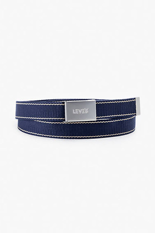 Levi's Headline Web Plaque Belt - One Size Blue