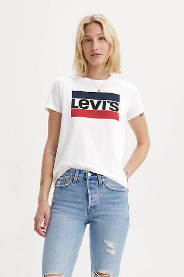 Levi's The Perfect Graphic Tee White