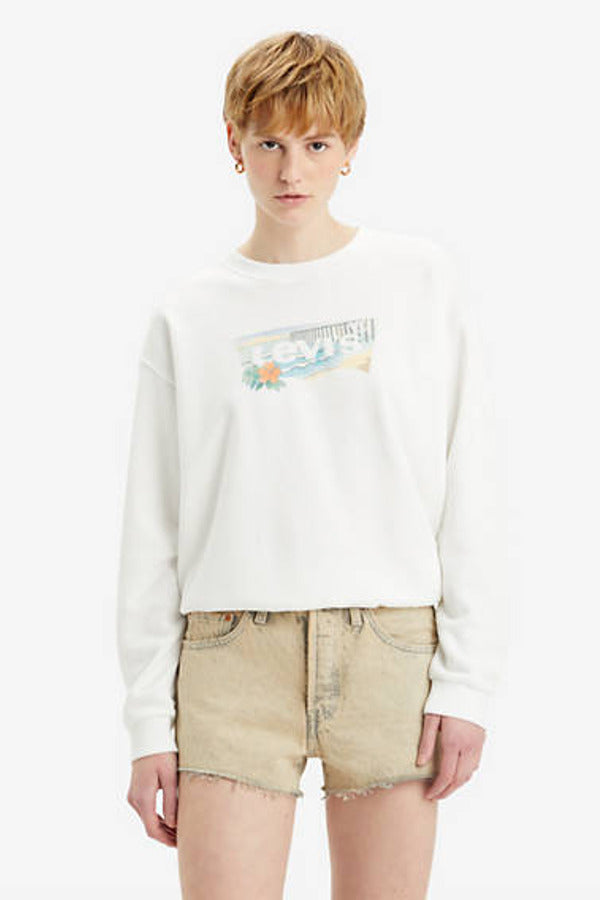 Levi's Graphic Everyday Crewneck Sweatshirt White