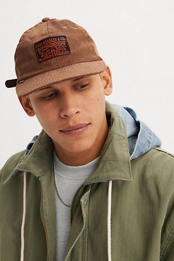 Levi's Relaxed Dad Heritage Corduroy Cap - One Size - Beige / Dark Khaki