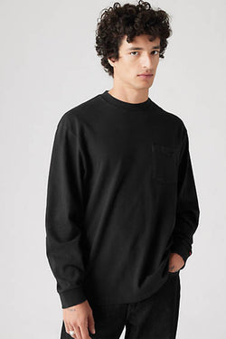 Levi's Long Sleeve Authentic Pocket Tee Black