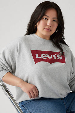 Levi's Graphic Everyday Crewneck Sweatshirt (Plus Size) - 1X Grey