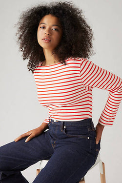 Levi's Bay Sailor Long Sleeve Tee Red